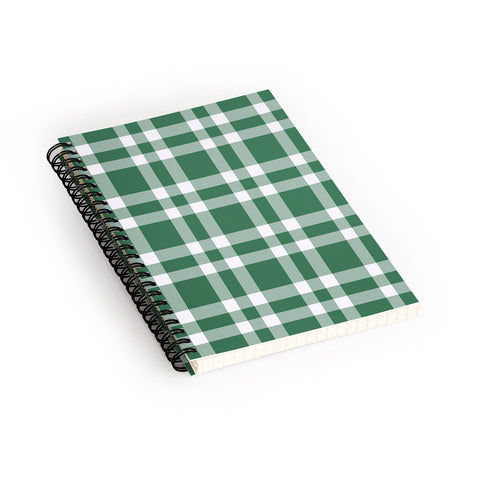 Lisa Argyropoulos Cheery Checks Pine Spiral Notebook