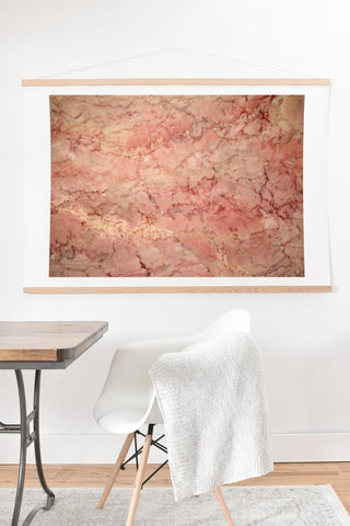 Lisa Argyropoulos Cherry Blush Marble Art Print And Hanger