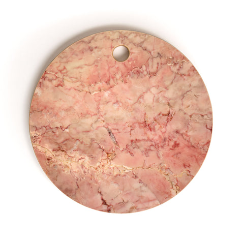Lisa Argyropoulos Cherry Blush Marble Cutting Board Round