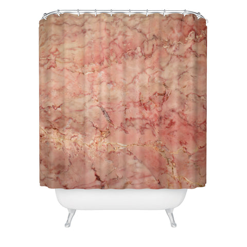Lisa Argyropoulos Cherry Blush Marble Shower Curtain