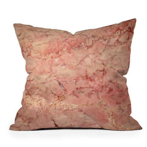 Lisa Argyropoulos Cherry Blush Marble Throw Pillow