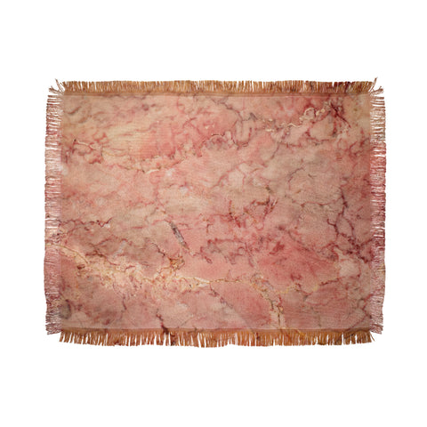 Lisa Argyropoulos Cherry Blush Marble Throw Blanket