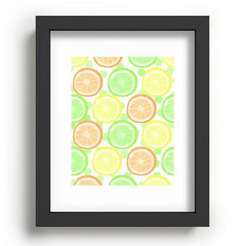 Lisa Argyropoulos Citrus Wheels And Dots Recessed Framing Rectangle