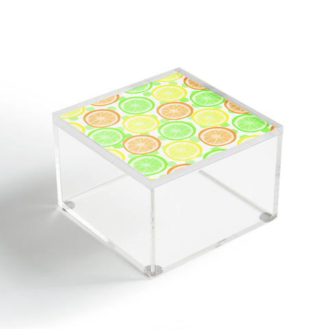 Lisa Argyropoulos Citrus Wheels And Dots Acrylic Box