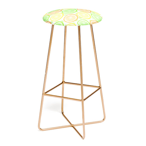 Lisa Argyropoulos Citrus Wheels And Dots Bar Stool