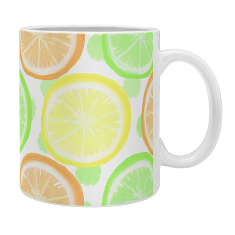 Lisa Argyropoulos Citrus Wheels And Dots Coffee Mug