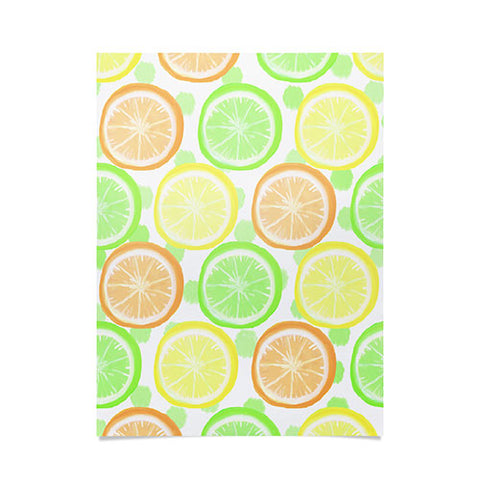 Lisa Argyropoulos Citrus Wheels And Dots Poster