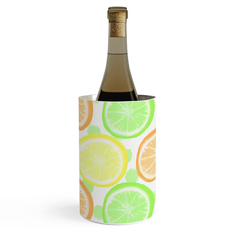 Lisa Argyropoulos Citrus Wheels And Dots Wine Chiller