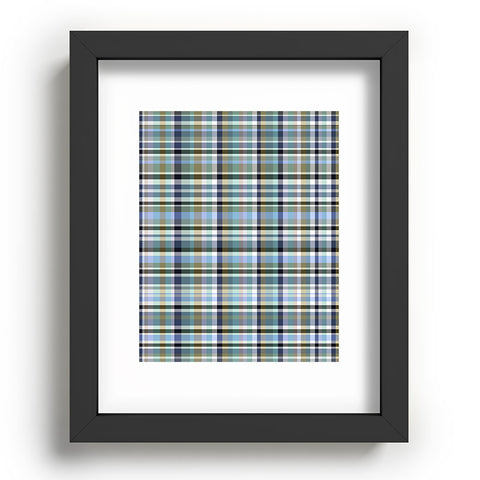 Lisa Argyropoulos Coastal Plaid IV Recessed Framing Rectangle