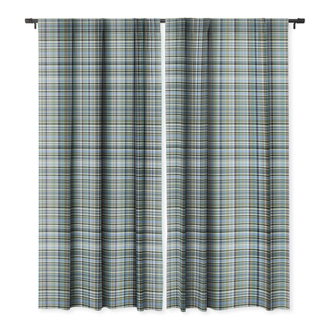 Lisa Argyropoulos Coastal Plaid IV Blackout Window Curtain