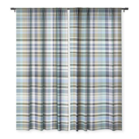 Lisa Argyropoulos Coastal Plaid IV Sheer Non Repeat