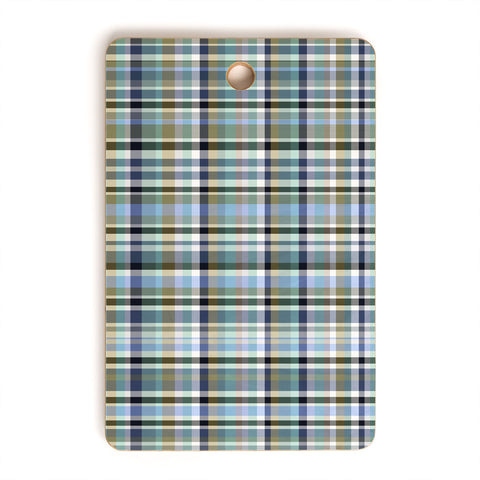 Lisa Argyropoulos Coastal Plaid IV Cutting Board Rectangle