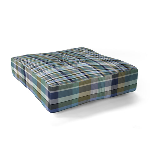 Lisa Argyropoulos Coastal Plaid IV Floor Pillow Square