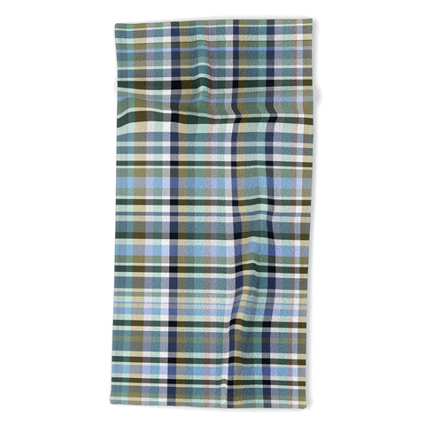 Lisa Argyropoulos Coastal Plaid IV Beach Towel