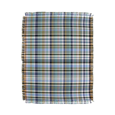 Lisa Argyropoulos Coastal Plaid IV Throw Blanket