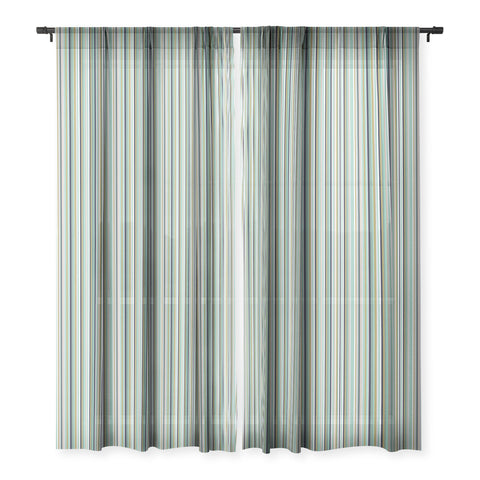 Lisa Argyropoulos Coastal Stripe III Sheer Window Curtain