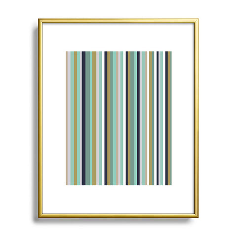 Lisa Argyropoulos Coastal Stripe III Metal Framed Art Print