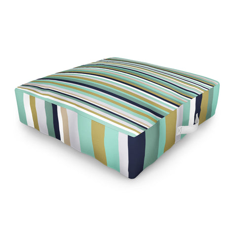 Lisa Argyropoulos Coastal Stripe III Outdoor Floor Cushion