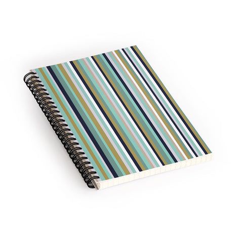 Lisa Argyropoulos Coastal Stripe III Spiral Notebook