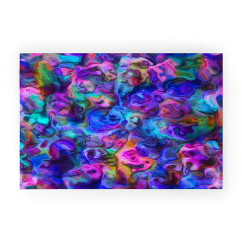 Lisa Argyropoulos Colour Aquatica Berry Blue Welcome Mat