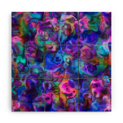 Lisa Argyropoulos Colour Aquatica Berry Blue Wood Wall Mural