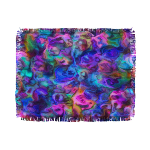 Lisa Argyropoulos Colour Aquatica Berry Blue Throw Blanket