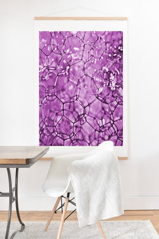 Lisa Argyropoulos Connections In Purple Art Print And Hanger