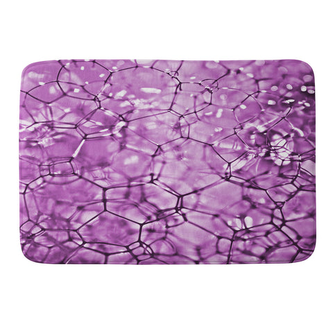 Lisa Argyropoulos Connections In Purple Memory Foam Bath Mat