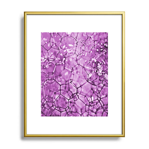 Lisa Argyropoulos Connections In Purple Metal Framed Art Print