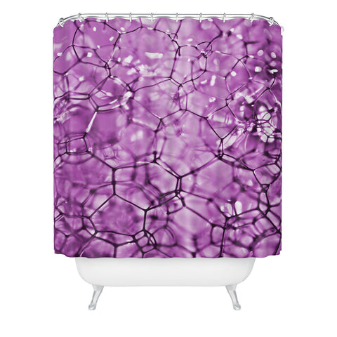 Lisa Argyropoulos Connections In Purple Shower Curtain