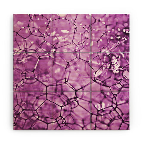 Lisa Argyropoulos Connections In Purple Wood Wall Mural