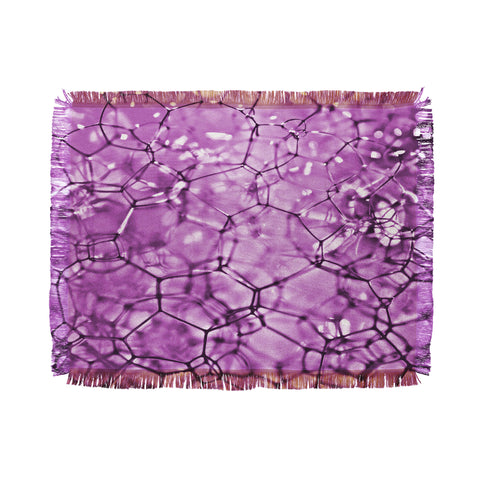 Lisa Argyropoulos Connections In Purple Throw Blanket