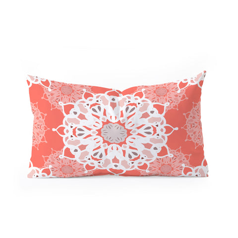 Lisa Argyropoulos Coraled Mandalas Oblong Throw Pillow