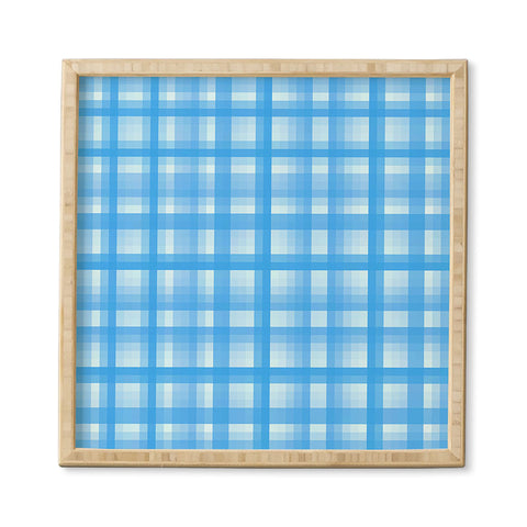 Lisa Argyropoulos Country Plaid Bonnet Blue Framed Wall Art