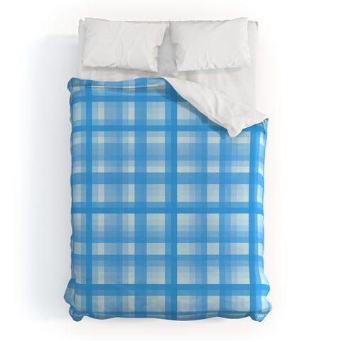 Lisa Argyropoulos Country Plaid Bonnet Blue Duvet Cover