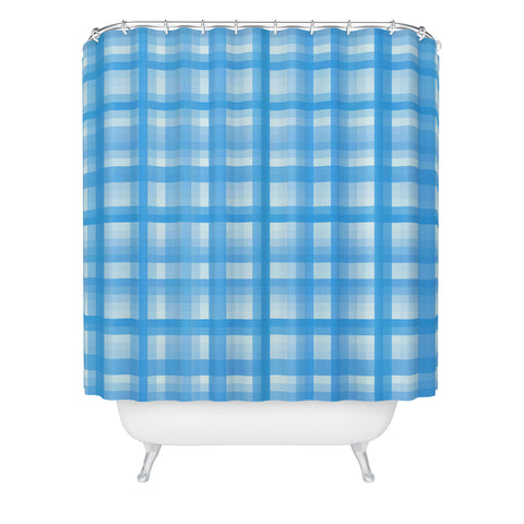 Lisa Argyropoulos Country Plaid Bonnet Blue Shower Curtain