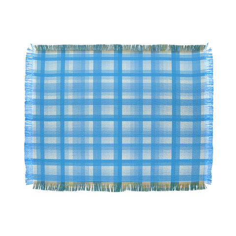 Lisa Argyropoulos Country Plaid Bonnet Blue Throw Blanket