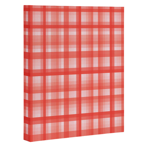 Lisa Argyropoulos Country Plaid Vintage Red Art Canvas