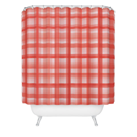 Lisa Argyropoulos Country Plaid Vintage Red Shower Curtain