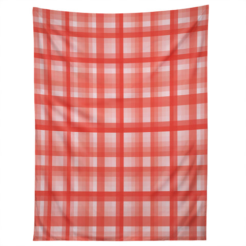 Lisa Argyropoulos Country Plaid Vintage Red Tapestry