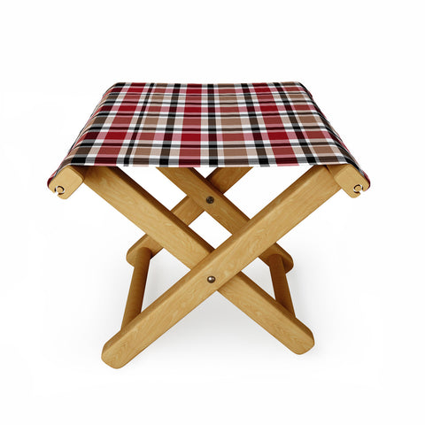 Lisa Argyropoulos Cozy Farm Plaid Folding Stool