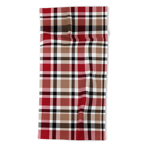 Lisa Argyropoulos Cozy Farm Plaid Beach Towel