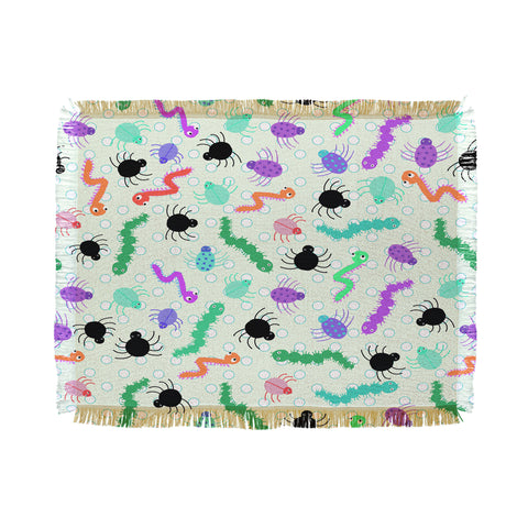 Lisa Argyropoulos Crawlies Throw Blanket