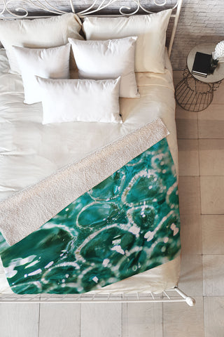 Lisa Argyropoulos Crocodile Tears Fleece Throw Blanket