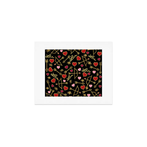 Lisa Argyropoulos Cupid Love on Black Art Print
