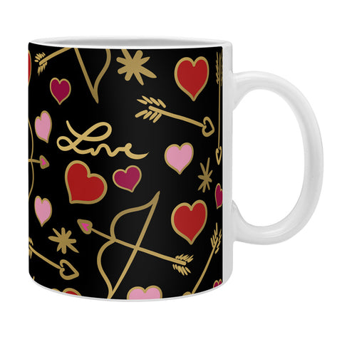 Lisa Argyropoulos Cupid Love on Black Coffee Mug