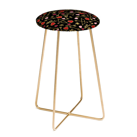 Lisa Argyropoulos Cupid Love on Black Counter Stool