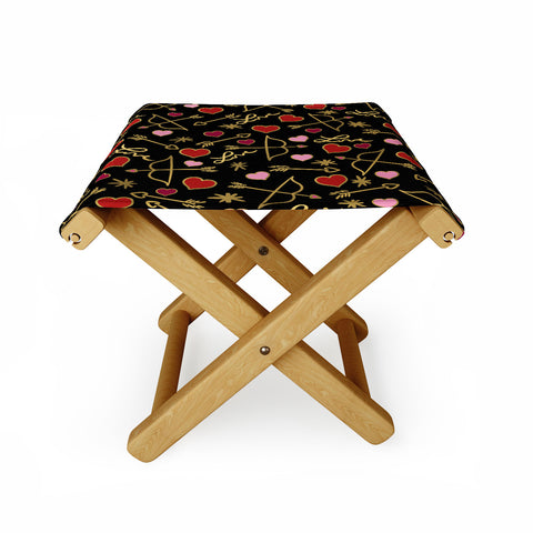Lisa Argyropoulos Cupid Love on Black Folding Stool