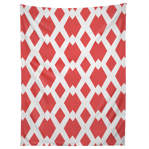 Lisa Argyropoulos Daffy Lattice Coral Tapestry