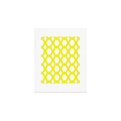 Lisa Argyropoulos Daffy Lattice Lemon Art Print
